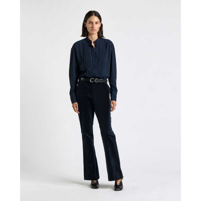Cue Georgette Pin Tuck Pleated Blouse image number 3